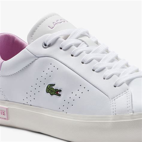 Lacoste Women's Powercourt 2.0 Leather Sneake .